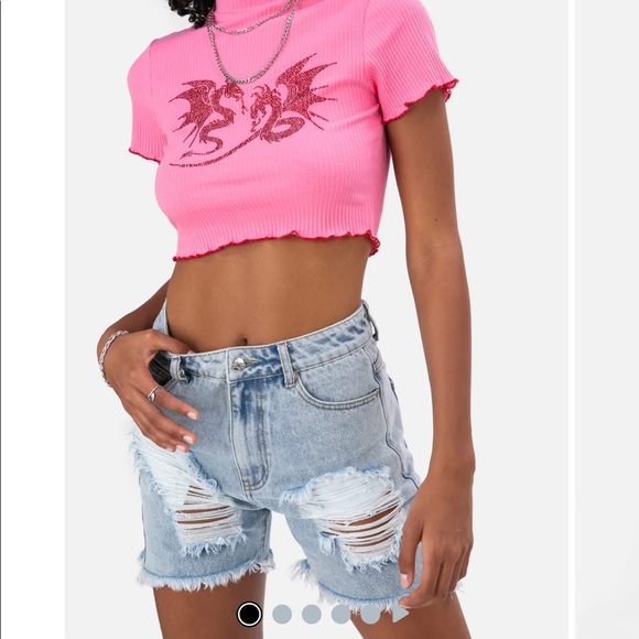 🦋ADIKA NORTON DENIM SHORTS🦋 - Picture 2 of 5